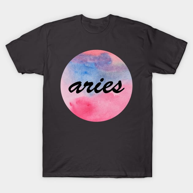 Aries zodiac sign T-Shirt by deadblackpony